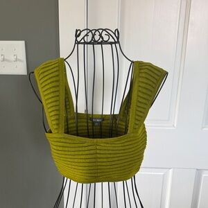Wild Fable Olive Green Ribbed Top